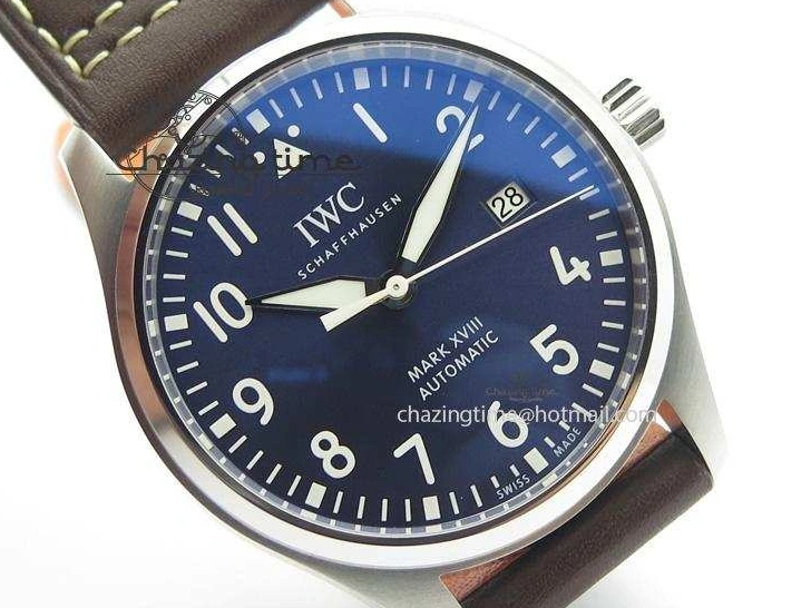 MIROTIME 0121 Mark XVIII Le Petit Prince IW327004 SS Mk Maker Best Edition Blue Dial On Brown Leather Strap A TimelessDesign 7296
